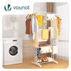 Sechoir a linge etendoir renforce 4 niveaux 125x62x173cm blanc - vounat.shop