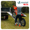 Lot de 2 Rampe de chargement pliable Charge lourde antiderapant en acier galvanise 196cm - vounat.shop