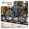 Ratelier range velo acier mural et sol 6 vélos Noir - vounat.shop