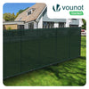Brise vue occultant en HDPE 90g/m² 1.5x20m avec attaches de fixation vert - vounat.shop