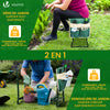 Agenouilloir tabouret de jardin 2 en 1 avec pochette de rangement EVA vert - vounat.shop