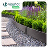 Bordure de jardin PE flexible 20M x 8 CM avec piquets gris - vounat.shop