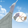 Voile d'ombrage Rectangulaire en Polyester Imperméable avec Kit de Montage 3x2m Gris - vounat.shop