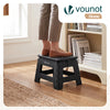 Tabouret pliant antiderapant 32x25x22 cm plastique noir - vounat.shop