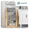Porte serviettes sur pied en bambou 4 niveaux - vounat.shop