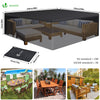 Housse salon de jardin bache de protection 420D 250x250x73cm noire - vounat.shop