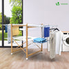 Sechoir a linge etendoir deluxe pliable Grande capacite sechage style bois blanc - vounat.shop