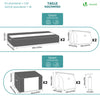 Lot de 9 sac de rangement sous vide Non Tisse XXL gris - vounat.shop