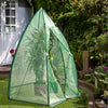 Serre de jardin hivernage dome avec bache PE 160x160x180cm Vert - vounat.shop
