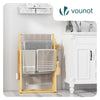 Porte serviettes sur pied en bambou 3 niveaux - vounat.shop