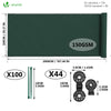 Brise vue occultant en HDPE 150g/m² 1x20m avec attaches de fixation vert - vounat.shop