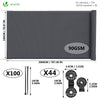 Brise vue occultant en HDPE 90g/m² 1.8x20m avec attaches de fixation anthracite - vounat.shop