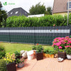 Brise vue occultant PVC 450g/m2 19cm x 140m Vert - vounat.shop