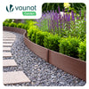 Bordure de jardin PE haute flexible 10M avec piquets marron - vounat.shop