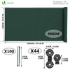 Brise vue occultant en HDPE 90g/m² 1.8x20m avec attaches de fixation vert - vounat.shop