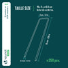 Lot de 250 piquets de fixation pour jardin U 150x30mm en acier galvanise - vounat.shop