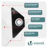 Bâche de Protection en Polyéthylène resistant et impermeable 180g/m² blanche 6x8m - vounat.shop