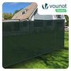 Brise vue occultant en HDPE 90g/m² 1.8x20m avec attaches de fixation vert - vounat.shop