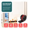 Bas de porte isolant coupe froid 500 cm noir - vounat.shop