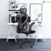 Fauteuil de Bureau Ergonomique pivotant avec appui tête et dossier toile respirant Noir - vounat.shop