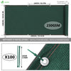 Brise vue occultant en HDPE 230g/m² 1.5x20m avec attaches de fixation vert - vounat.shop