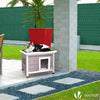 Maison pour Chat en bois avec toit bitumé autoportant et porte à lamelles PVC Gris - vounat.shop