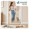 Barriere de securite a pression sans percage Largeur 75-82cm Metal blanc - vounat.shop