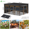 Housse salon de jardin bache de protection 420D 180x120x73cm noire - vounat.shop