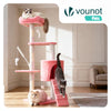 Arbre a chat 112cm multi niveaux Griffoir et niche Rose - vounat.shop