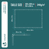 Bâche de Protection en Polyéthylène resistant et impermeable 240g/m² blanche 4x6m - vounat.shop