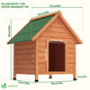Niche pour Chien Extérieure en Bois 72x65x83cm - vounat.shop