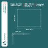 Bâche de Protection en Polyéthylène resistant et impermeable 240g/m² blanche 3x4m - vounat.shop