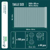 Brise vue occultant en HDPE 90g/m² 1.8x20m avec attaches de fixation anthracite - vounat.shop