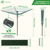 Etendoir a Linge Exterieur Rotatif avec housse de protection et Surface etendage 45m Gris - vounat.shop