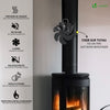 Ventilateur poele bois 6 lames avec thermometre - vounat.shop