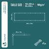 Bâche de Protection en Polyéthylène resistant et impermeable 180g/m² blanche 1.5x6m - vounat.shop