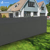 Brise vue occultant en HDPE 150g/m² 1x20m avec attaches de fixation gris - vounat.shop