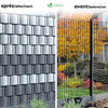 Brise vue occultant PVC 450g/m2 19cm x 140m Anthracite - vounat.shop