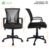 Fauteuil de Bureau Ergonomique pivotant avec dossier toile respirant Noir - vounat.shop