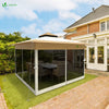 Tonnelle de jardin exterieure pliable avec moustiquaire Pop up 3.6x3.6m beige - vounat.shop