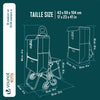 Chariot de courses pliable avec siege Jaune - vounat.shop