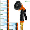 Tuyau d’Arrosage Extensible 15m Renforce avec Accessoires orange - vounat.shop