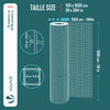 Grillage a maille soude en acier galvanise 13mm fil 0.7mm 1x10m metal - vounat.shop