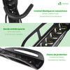 Lot de 4 supports de velo mural avec coussinets de protection noir - vounat.shop
