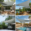 Voile d'ombrage Triangle en Polyester Imperméable avec Kit de Montage 5x5x5m Gris - vounat.shop