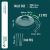 Bordure de jardin plastique flexible 20m avec piquets vert - vounat.shop