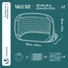 Lot de 2 buts de football pliable pop up 120x80x80cm noir - vounat.shop