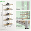 Lot de 2 etageres de rangement charge lourde robuste 5 niveaux 180x90x40cm - vounat.shop