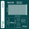 Brise vue occultant en HDPE 90g/m² 1.5x20m avec attaches de fixation anthracite - vounat.shop