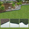 Bordure de jardin PVC flexible 40m avec piquets vert - vounat.shop